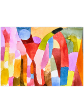 Klee Movement of Vaulted Chambers - Art Print